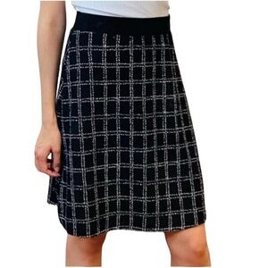 Gilli Black and White Checkered Women's Skirt - S